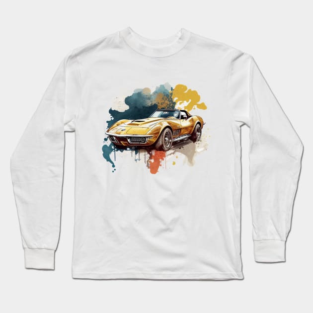 Corvette Long Sleeve T-Shirt by Mixtgifts